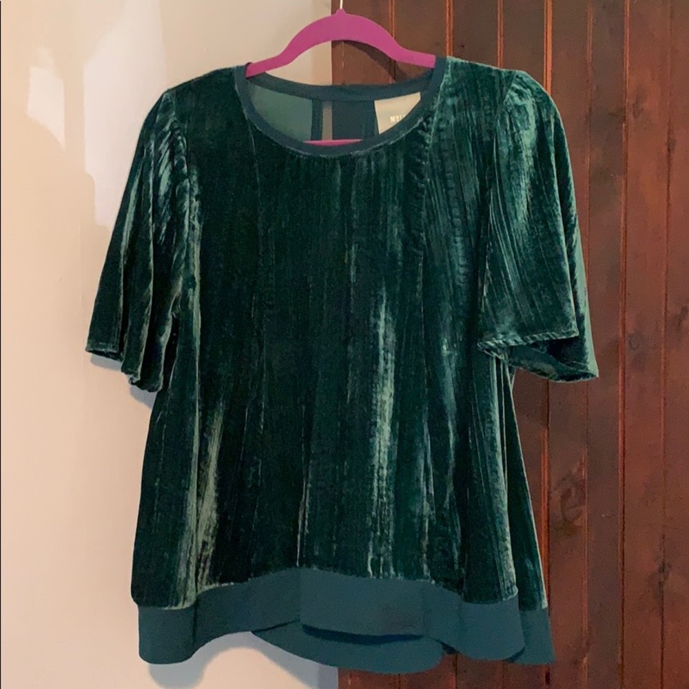Anthropologie (Maeve) Velvet Top